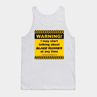 Blade Runner Warning 01 Tank Top